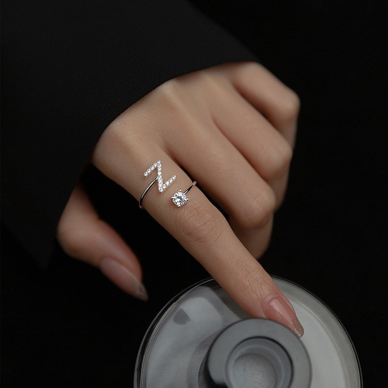 silver rings name for woman